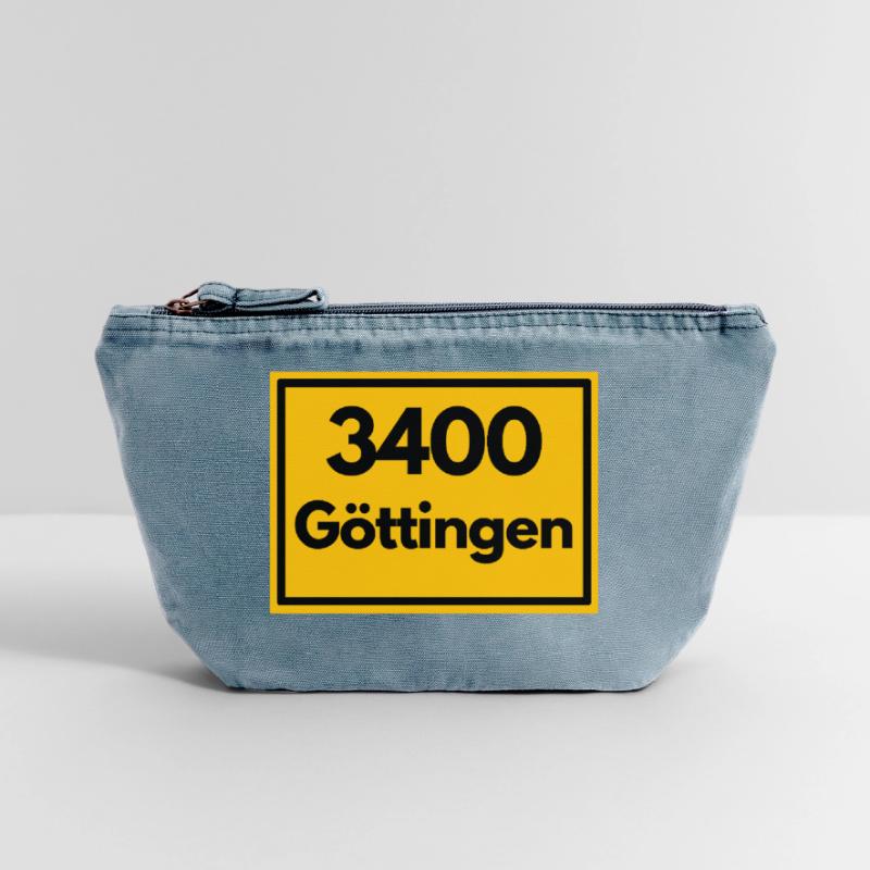 OLD POSTCODE POSTCODE RETRO 3400 GÖTTINGEN UNISTAD Vintage Zip Pouch 18 x 21 cm