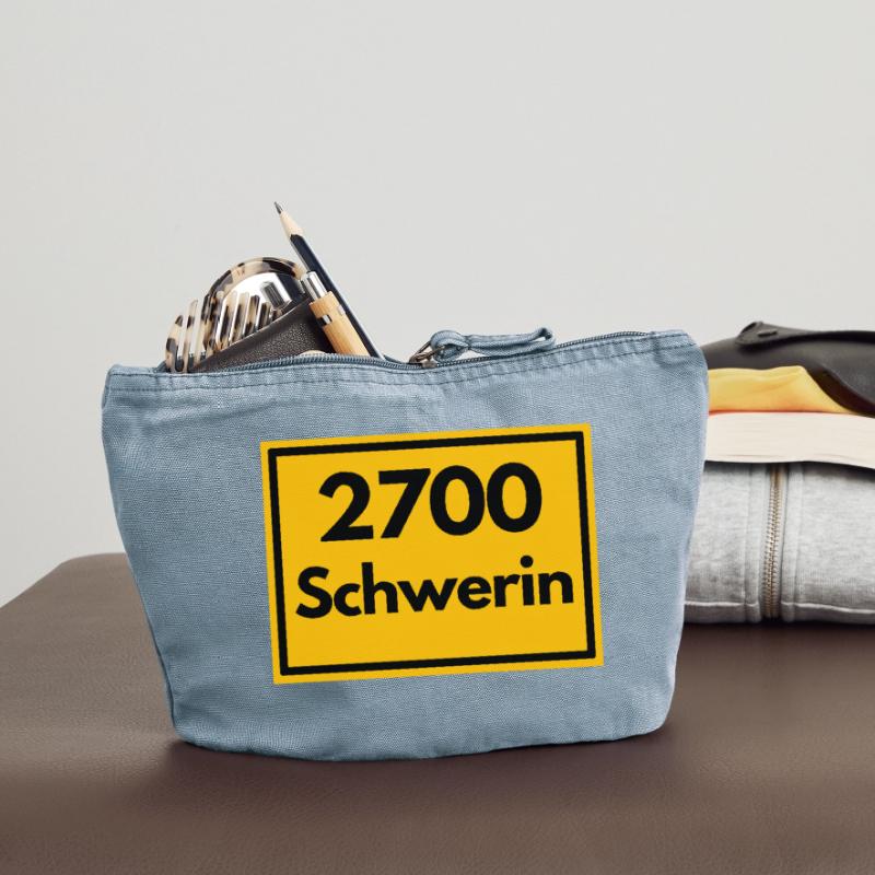 OLD POSTCODE POSTCODE RETRO 2700 SCHWERIN SCHLOSS Vintage Zip Pouch 18 x 21 cm