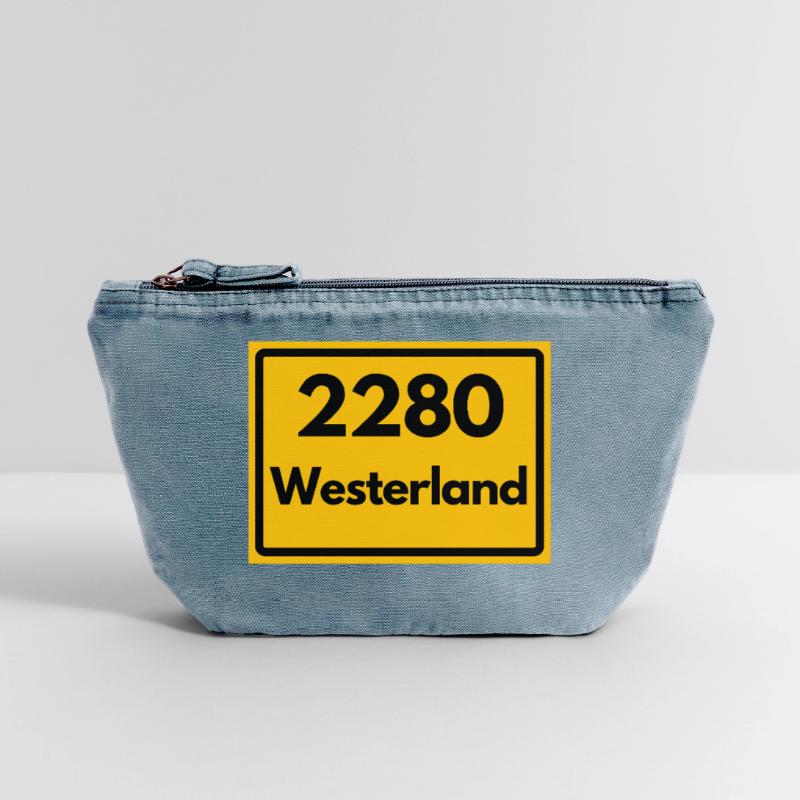 OLD POSTCODE POSTCODE RETRO 2280 WESTERLAND – SYLT Vintage Zip Pouch 18 x 21 cm