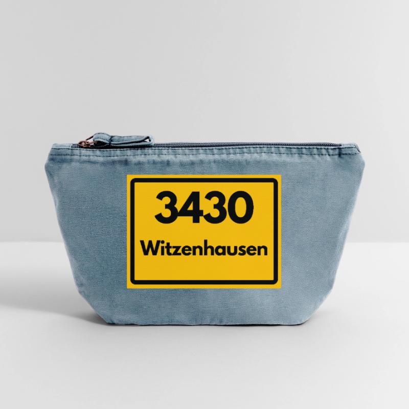 OLD POSTCODE ZIP CODE RETRO 3430 WITZENHAUSEN Vintage Zip Pouch 18 x 21 cm