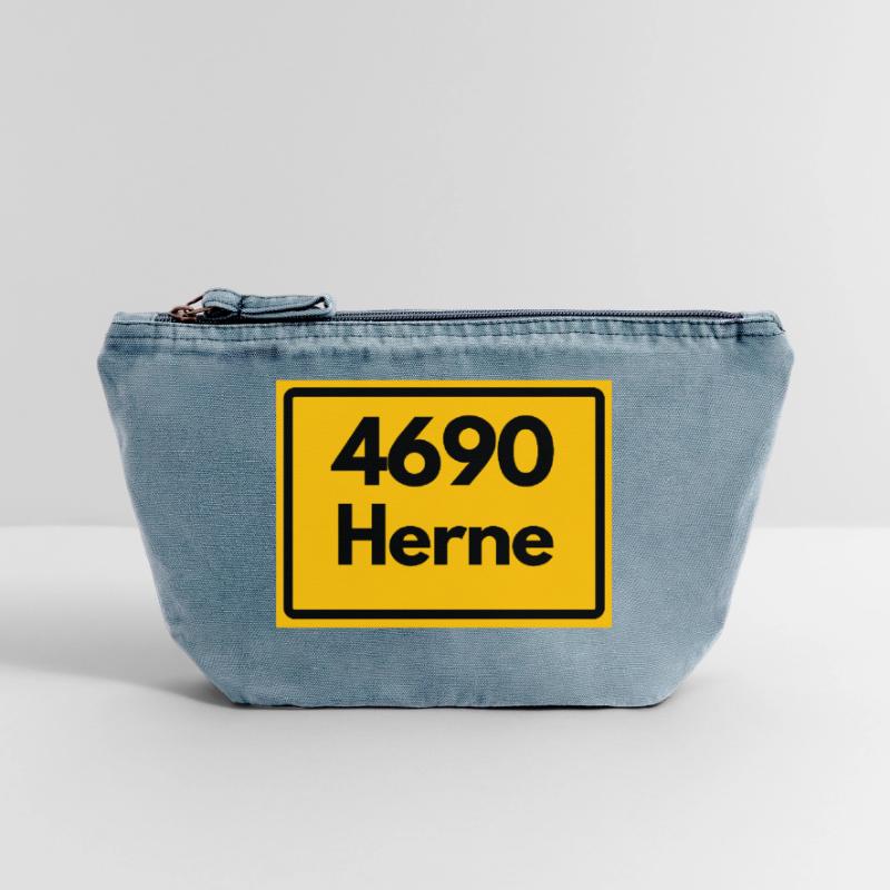 OLD POSTCODE POSTCODE RETRO 4690 HERNE – NRW Vintage Zip Pouch 18 x 21 cm
