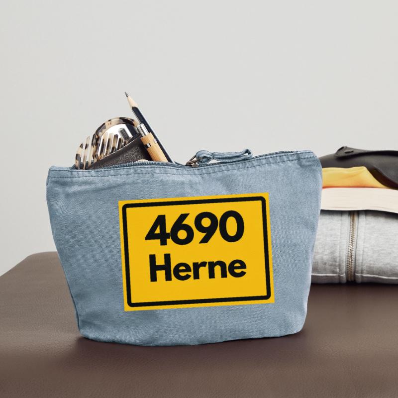 OLD POSTCODE POSTCODE RETRO 4690 HERNE – NRW Vintage Zip Pouch 18 x 21 cm