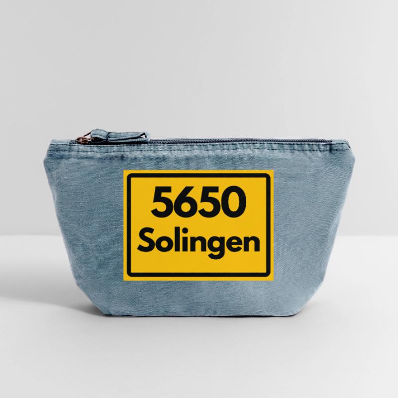 OLD POSTCODE POSTCODE RETRO 5650 SOLINGEN Vintage Zip Pouch 18 x 21 cm