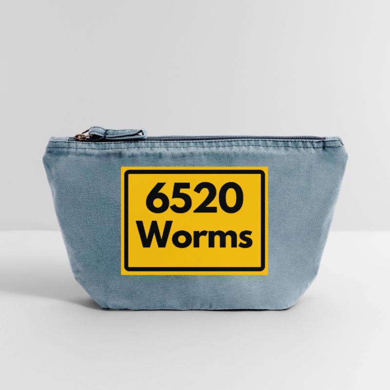 OLD POSTCODE POSTCODE RETRO 6520 WORMS Vintage Zip Pouch 18 x 21 cm