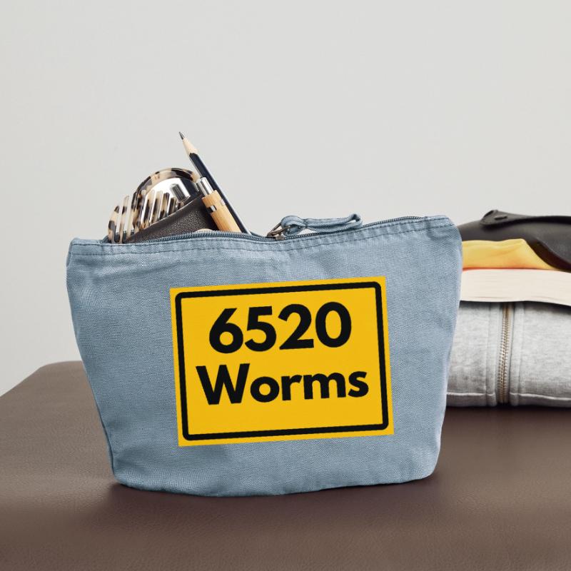 OLD POSTCODE POSTCODE RETRO 6520 WORMS Vintage Zip Pouch 18 x 21 cm