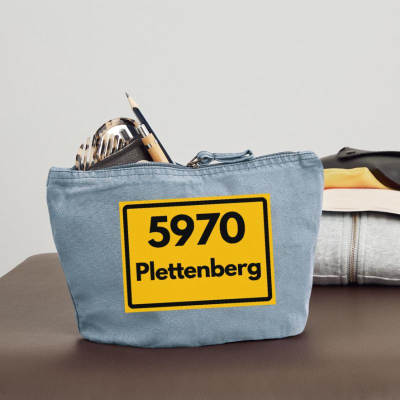 OLD POSTCODE POSTCODE RETRO 5970 PLETTENBERG Vintage Zip Pouch 18 x 21 cm