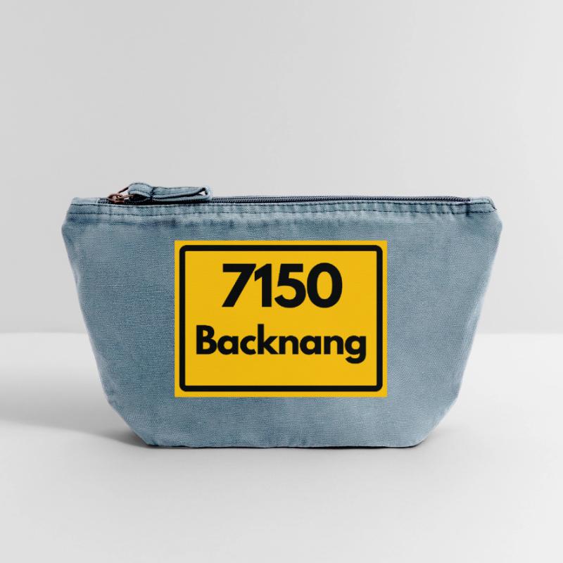 OLD POSTCODE POSTCODE RETRO 7150 BACKNANG HEIMAT Vintage Zip Pouch 18 x 21 cm