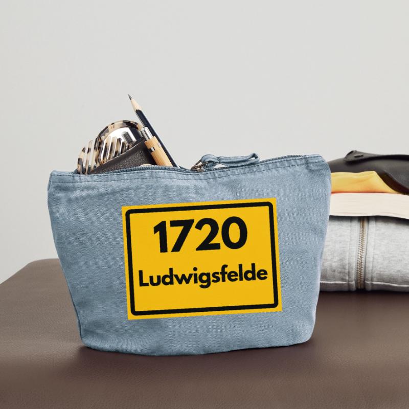 OLD POSTCODE POSTCODE RETRO 1720 LUDWIGSFELDE Vintage Zip Pouch 18 x 21 cm