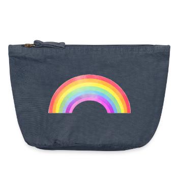 Rainbow Arch - Vintage Zip Pouch 18 x 21 cm - vintage denim - Front