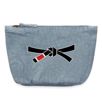 Ceinture noire - Ceinture noire - Pochette zippée vintage 18 x 21 cm - vintage light blue - Devant