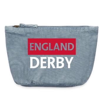English Derby Retro Design - Vintage Zip Pouch 18 x 21 cm - vintage light blue - Front