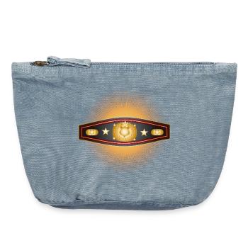 Strahlender Box-Gürtel – Champion Design - Vintage Reißverschluss-Täschchen (18 x 21 cm) - vintage light blue - Vorne