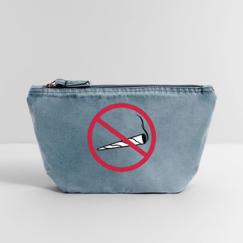 zone de bouclier interdite commune sans clipart logo chanvre Pochette zippée vintage 18 x 21 cm