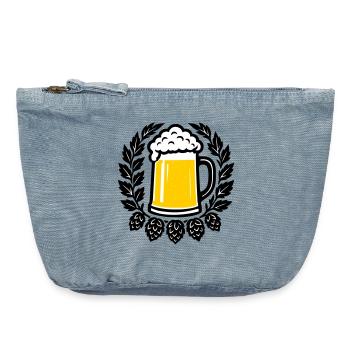 Bier - Vintage Zip Pouch 18 x 21 cm - vintage light blue - Front