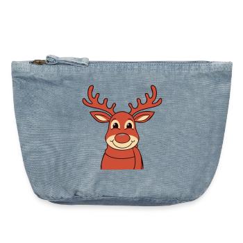 Renne - Pochette zippée vintage 18 x 21 cm - vintage light blue - Devant