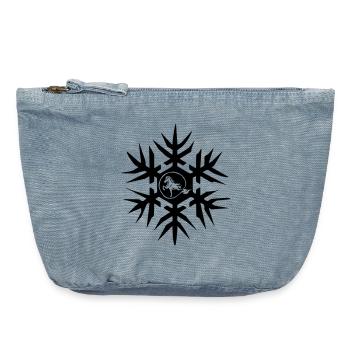 Cheval islandais dans le cristal de glace Winterisi - Pochette zippée vintage 18 x 21 cm - vintage light blue - Devant