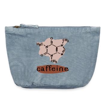 Koffein - Vintage Reißverschluss-Täschchen (18 x 21 cm) - vintage light blue - Vorne