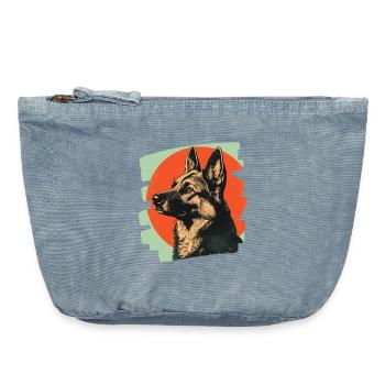 Sheepdog - Vintage Zip Pouch 18 x 21 cm - vintage light blue - Front