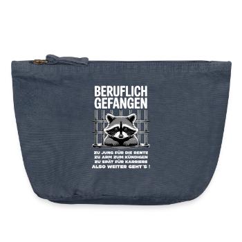 Office & Job Colleagues Workers Fun Work - Vintage Zip Pouch 18 x 21 cm - vintage denim - Front