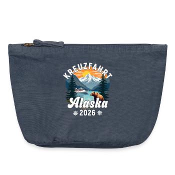 Cruise Alaska 2026 - Vintage Zip Pouch 18 x 21 cm - vintage denim - Front
