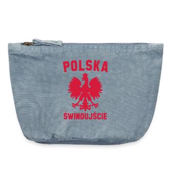 SWINOUJSCIE Swinemünde Polska Polen Adler Poland - Vintage Reißverschluss-Täschchen (18 x 21 cm) - vintage light blue - Vorne