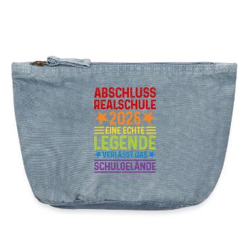Secondary school graduation 2026 - Vintage Zip Pouch 18 x 21 cm - vintage light blue - Front