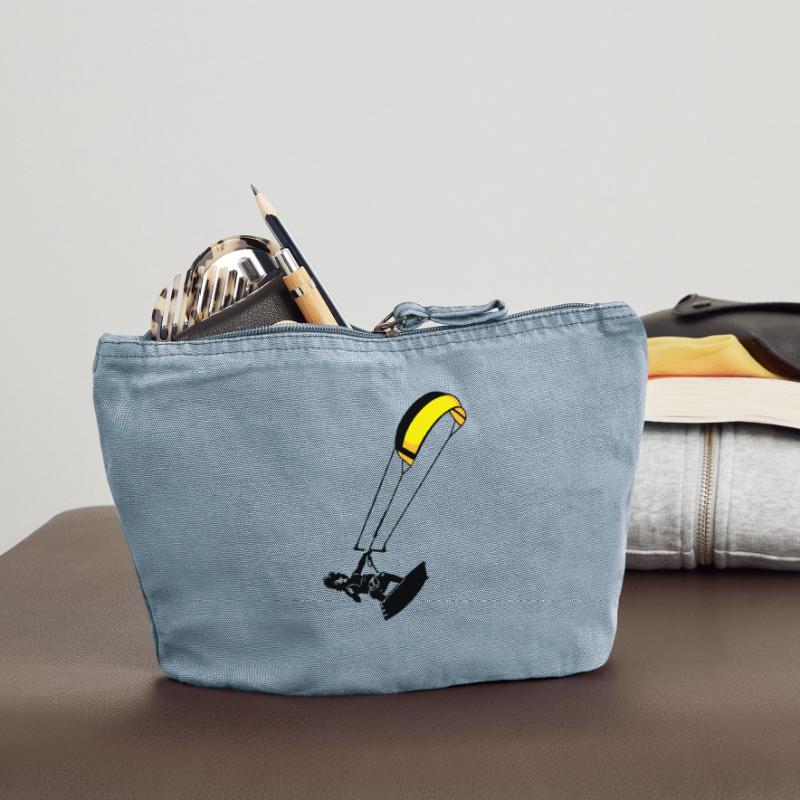 kite-surf Vintage Zip Pouch 18 x 21 cm