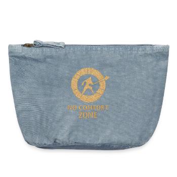 No Comfort Zone Glyph - Vintage Zip Pouch 18 x 21 cm - vintage light blue - Front