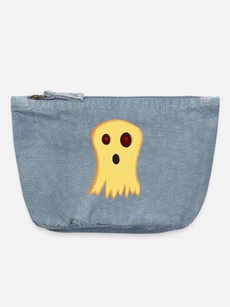 käse geist halloween - Vintage Reißverschluss-Täschchen (18 x 21 cm) - vintage light blue