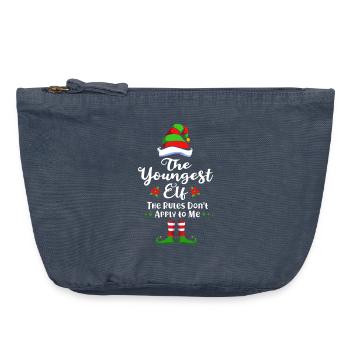 Elf Elf Christmas Gift Son Brother - Vintage Zip Pouch 18 x 21 cm - vintage denim - Front