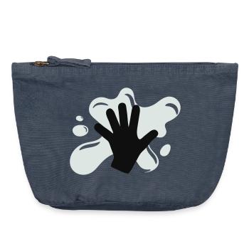 Climate Glue Action - Vintage Zip Pouch 18 x 21 cm - vintage denim - Front