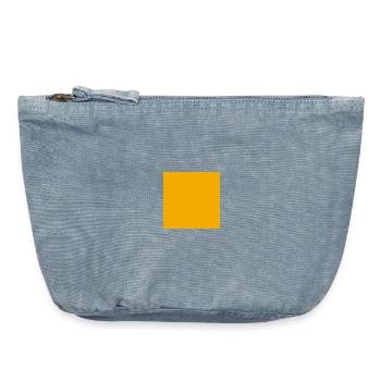 350x350 cm - Vintage Reißverschluss-Täschchen (18 x 21 cm) - vintage light blue - Vorne
