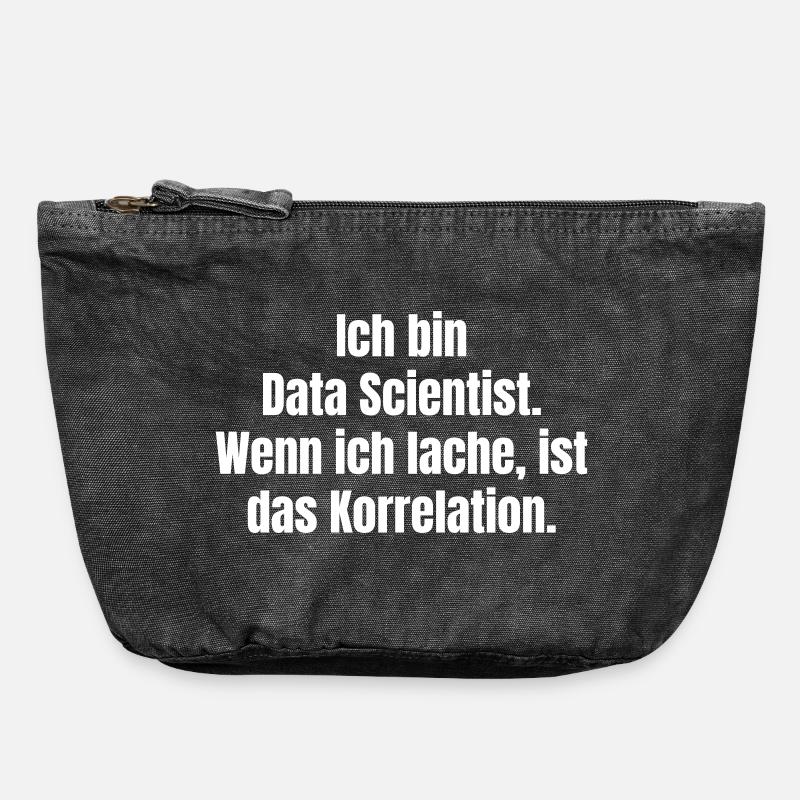 I'm a Data Scientist Saying - Vintage Zip Pouch 18 x 21 cm - vintage black
