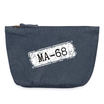 Mannheim 68 - Pochette zippée vintage 18 x 21 cm - vintage bleu jeans - Devant