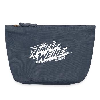 Jugendweihe 2026 - Vintage Reißverschluss-Täschchen (18 x 21 cm) - Vintage Denim - Vorne