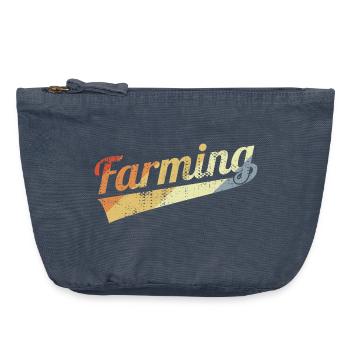 Farmer Vintage Look - Pochette zippée vintage 18 x 21 cm - vintage bleu jeans - Devant