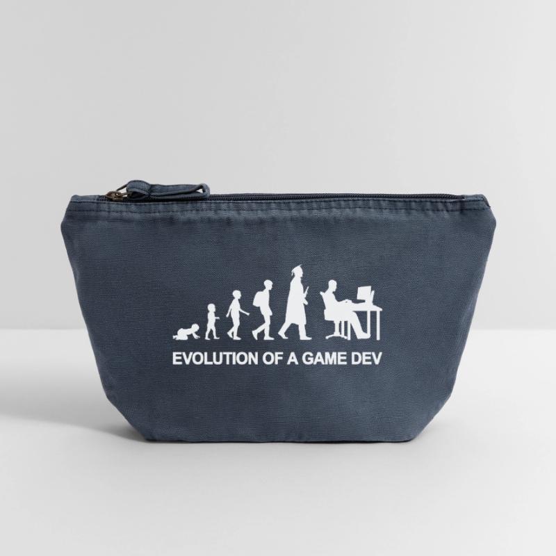 Game Developer Evolution Vintage Zip Pouch 18 x 21 cm