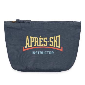 Après-Ski – Instructor (Konkav / Apres Ski / 3C) - Vintage Reißverschluss-Täschchen (18 x 21 cm) - Vintage Denim - Vorne