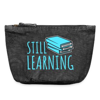 Still Learning Growth Student Motivation Saying - Vintage Zip Pouch 18 x 21 cm - vintage black - Front