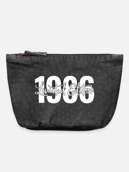 Limited edition 1986 - Vintage Reißverschluss-Täschchen (18 x 21 cm) - Vintage Schwarz