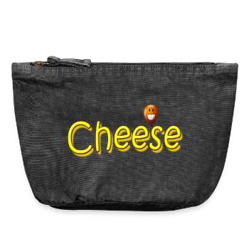 fromage - Pochette zippée vintage 18 x 21 cm - noir vintage - Devant