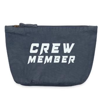 Crew Member Patch Tee - Vintage Zip Pouch 18 x 21 cm - vintage denim - Front