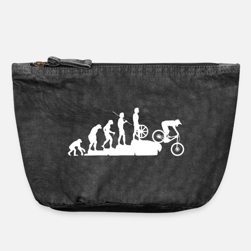 MTB Evolution Downhill edit - Vintage Zip Pouch 18 x 21 cm - vintage black