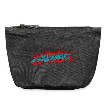 Gutes Zeug - Vintage Reißverschluss-Täschchen (18 x 21 cm) - Vintage Schwarz - Vorne
