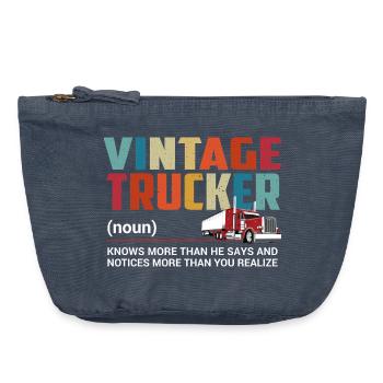 Truck Driver - Vintage Zip Pouch 18 x 21 cm - vintage denim - Front
