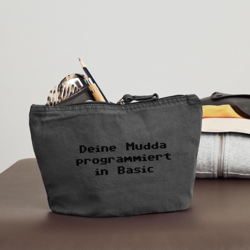 Deine Mudda programmiert in Basic Vintage Reißverschluss-Täschchen (18 x 21 cm)