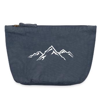 Mountain Mountains Nature Conservation - Vintage Zip Pouch 18 x 21 cm - vintage denim - Front