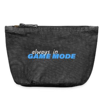 TOUJOURS EN MODE JEU - Pochette zippée vintage 18 x 21 cm - noir vintage - Devant
