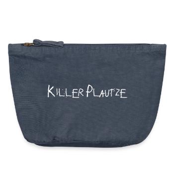 killerplautze bauch bierbauch plautze lustig - Vintage Reißverschluss-Täschchen (18 x 21 cm) - Vintage Denim - Vorne