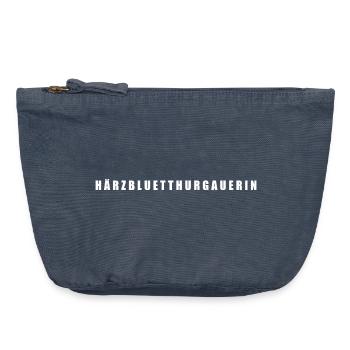 Härzbluetthurgauerin, Canton de Thurgovie, Suisse - Pochette zippée vintage 18 x 21 cm - vintage bleu jeans - Devant